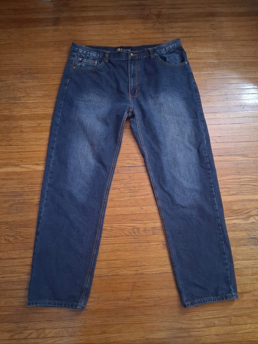 Straight Fit Men's Jeans in Dark Blue